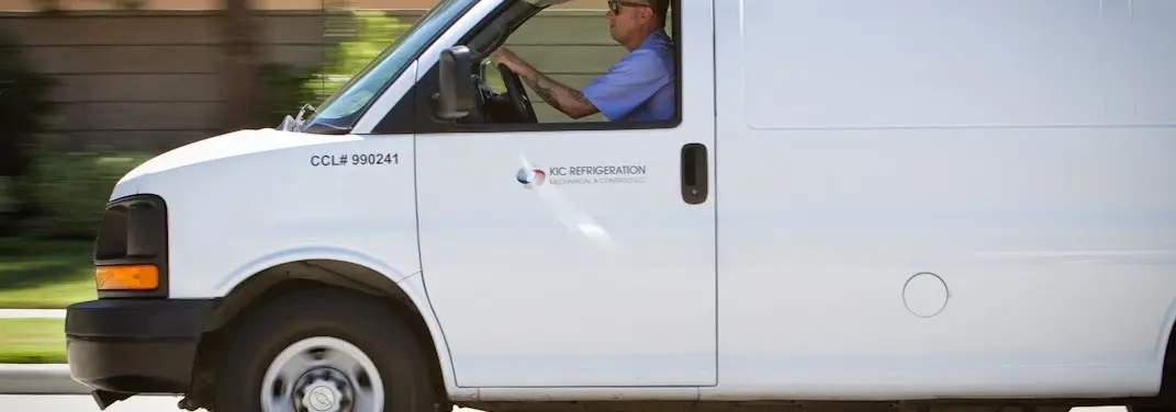 KIC Refrigeration service vehicle serving Temple area